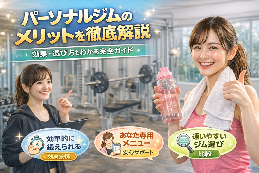 パーソナルジムのメリットを徹底解説｜効果・選び方もわかる完全ガイド