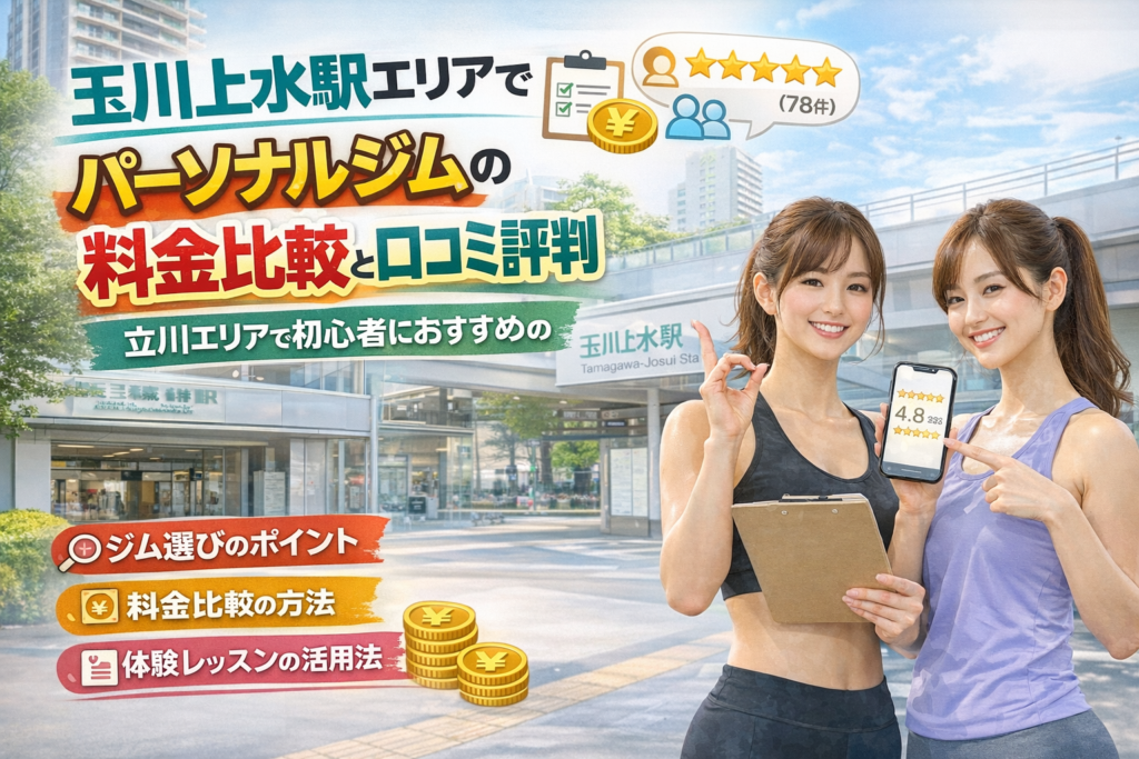 玉川上水駅エリアでパーソナルジムの料金比較と口コミ評判｜立川エリアで初心者におすすめの選び方と体験方法